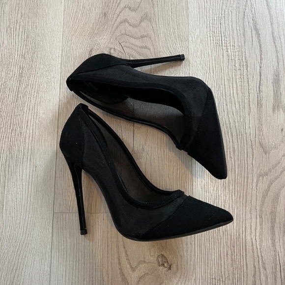 Women 12cm/4.72 Inch Pointed Toe High Heel Pumps Sexy Slip Stiletto Mesh Sz.7 US - Picture 7 of 9